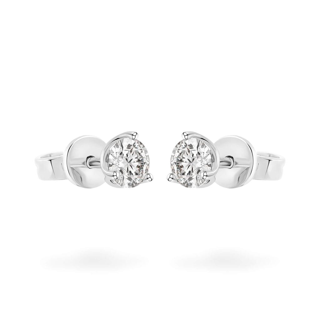 Hoa tai vàng trắng 18K gắn đá CZ DOJI AFEM300429D2CZ1 