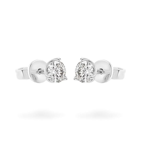 Hoa tai vàng trắng 18K gắn đá CZ DOJI AFEM300429D2CZ1