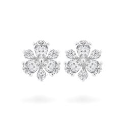 Hoa tai vàng trắng 14K gắn kim cương DOJI AFER000068F2DA1