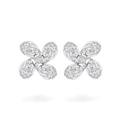 Hoa tai vàng trắng 18K gắn kim cương DOJI AFER000450D2DA1