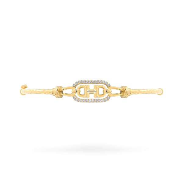 Vòng tay vàng vàng 18K gắn đá CZ DOJI AFGM901059D1CZ1