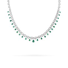 Kiềng cổ vàng trắng 18K gắn kim cương DOJI AFND000228D2DA1