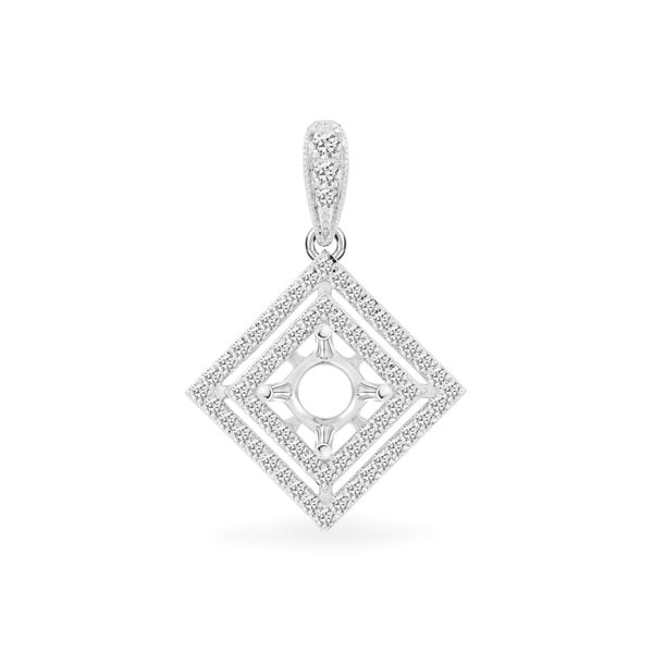 Ổ mặt dây nữ vàng trắng 18K DOJI AFPA000016D2KK1