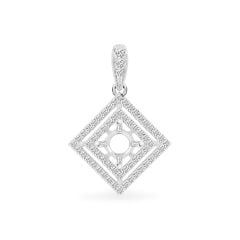 Ổ mặt dây nữ vàng trắng 18K DOJI AFPA000016D2KK1