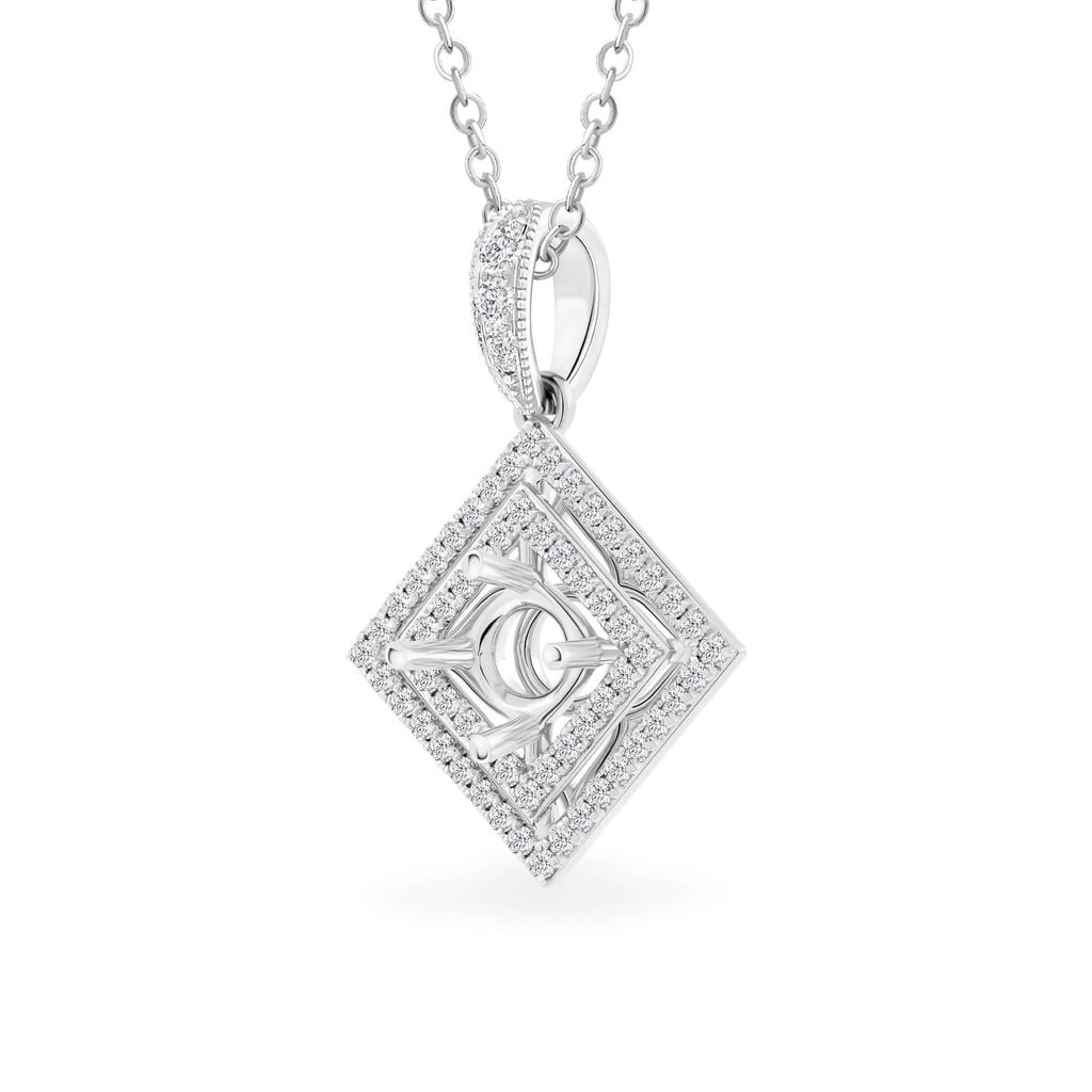 Ổ mặt dây nữ vàng trắng 18K DOJI AFPA000016D2KK1 