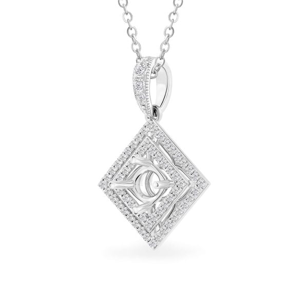 Ổ mặt dây nữ vàng trắng 18K DOJI AFPA000016D2KK1