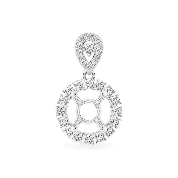 Ổ mặt dây nữ vàng trắng 18K DOJI AFPA000018D2KK1