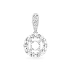 Ổ mặt dây nữ vàng trắng 18K DOJI AFPA000021D2KK1