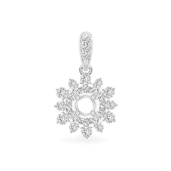 Ổ mặt dây nữ vàng trắng 18K DOJI AFPA000035D2KK1