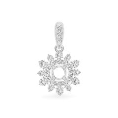 Ổ mặt dây nữ vàng trắng 18K DOJI AFPA000035D2KK1