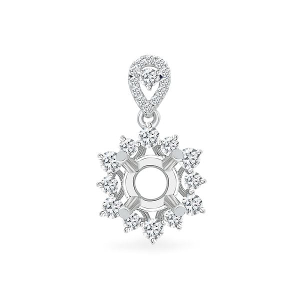 Ổ mặt dây nữ vàng trắng 18K DOJI AFPA000061D2KK1