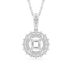 Ổ mặt dây vàng trắng 18K DOJI AFPA000095D2KK1