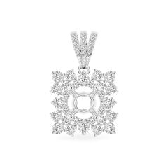 Ổ mặt dây nữ vàng trắng 18K DOJI AFPA000101D2KK1