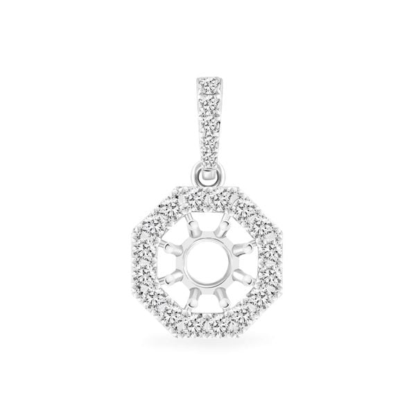 Ổ mặt dây nữ vàng trắng 18K DOJI AFPA000393D2KK1