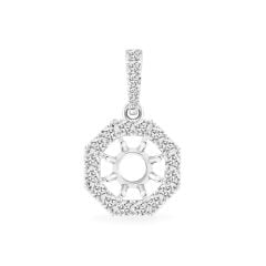 Ổ mặt dây nữ vàng trắng 18K DOJI AFPA000393D2KK1