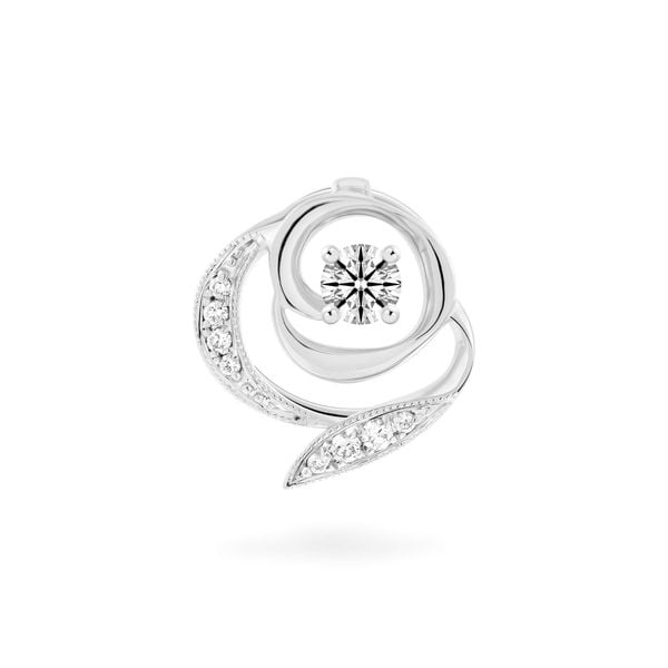 Mặt dây vàng trắng 14K gắn kim cương DOJI AFPB001947F2HA1