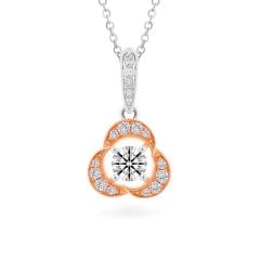 Mặt dây vàng 14K gắn kim cương DOJI AFPB100027F6HA1