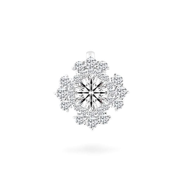 Mặt dây vàng trắng 14K gắn kim cương DOJI AFPB100032F2HA1