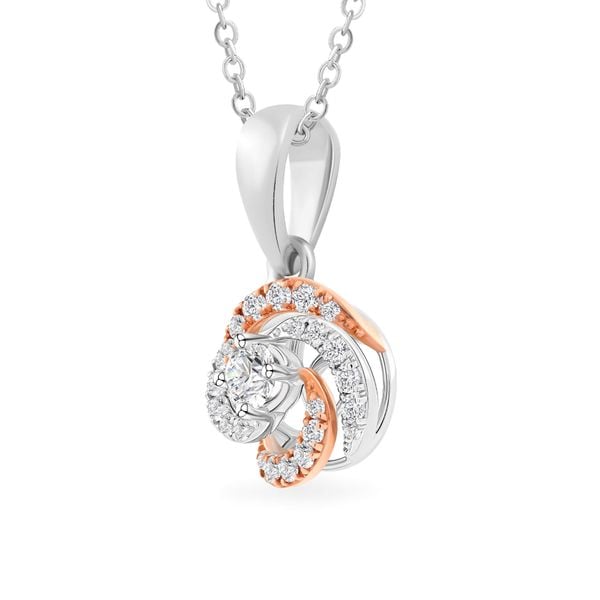 Mặt dây vàng 14K gắn kim cương DOJI AFPB100047F6HA1