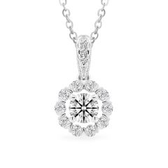 Mặt dây vàng trắng 14K gắn kim cương DOJI AFPB100251F2HA1