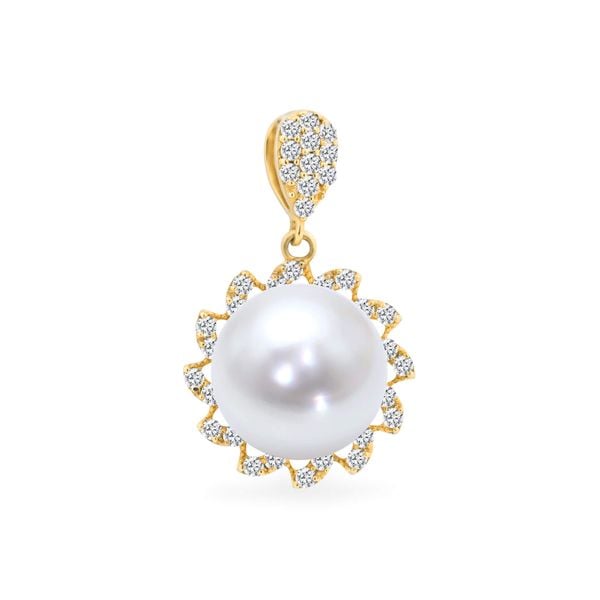 Mặt dây vàng vàng 18K gắn ngọc trai Freshwater DOJI AFPI000152D1PL1