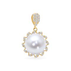 Mặt dây vàng vàng 18K gắn ngọc trai Freshwater DOJI AFPI000152D1PL1