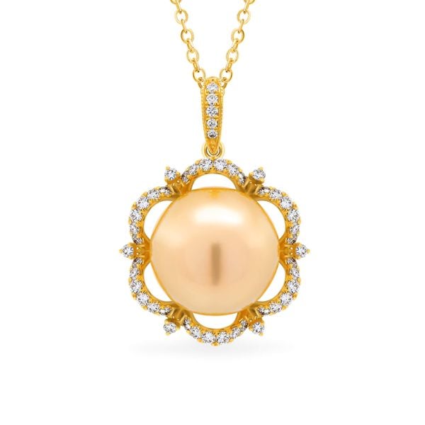 Mặt dây vàng vàng 18K gắn ngọc trai DOJI AFPI000106D1PL1