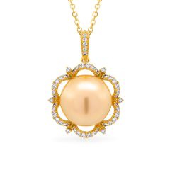 Mặt dây vàng vàng 18K gắn ngọc trai DOJI AFPI000106D1PL1