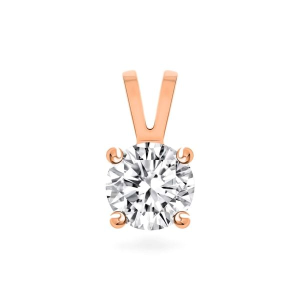 Mặt dây vàng hồng 14K gắn đá CZ DOJI AFPJ000136F3CZ1