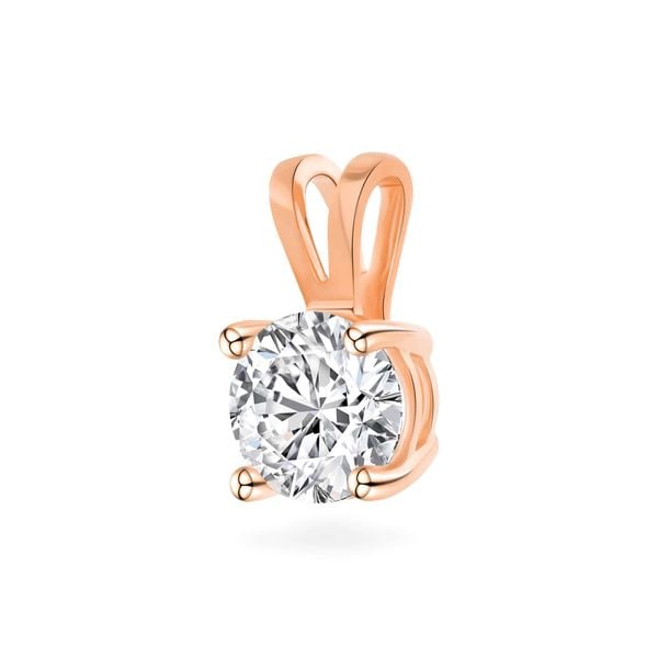 Mặt dây vàng hồng 14K gắn đá CZ DOJI AFPJ000136F3CZ1