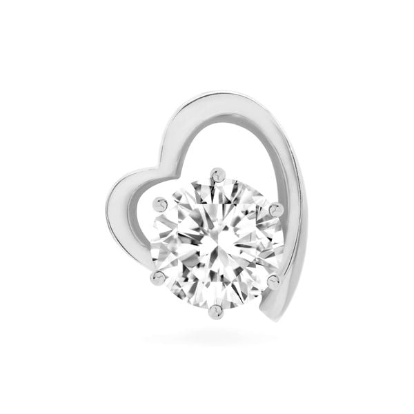 Mặt dây vàng trắng 14K gắn đá CZ DOJI AFPJ000137F2CZ1