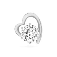 Mặt dây vàng trắng 14K gắn đá CZ DOJI AFPJ000137F2CZ1