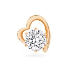 Mặt dây nữ vàng hồng 14K gắn đá CZ DOJI AFPJ000137F3CZ1