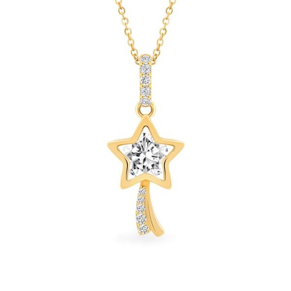 Mặt dây vàng vàng 14K gắn đá CZ DOJI AFPJ000335F1CZ1