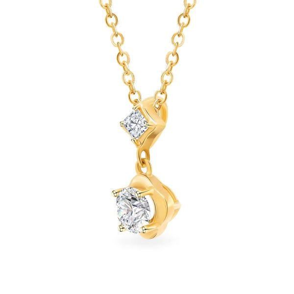 Mặt dây vàng vàng 14K gắn đá CZ DOJI AFPJ000502F1CZ1