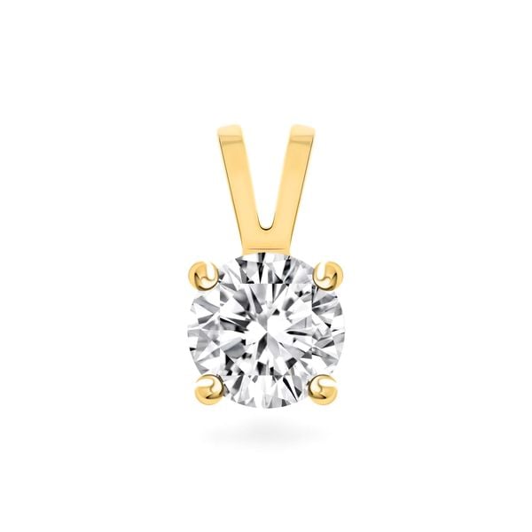 Mặt dây nữ vàng vàng 14K gắn đá CZ DOJI AFPJ000136F1CZ1