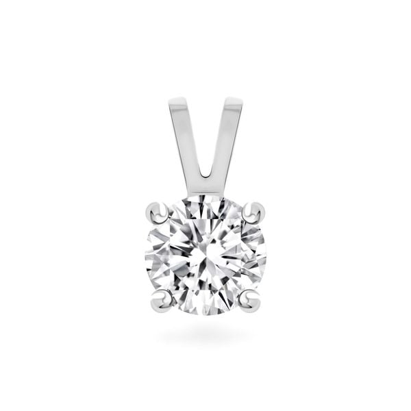 Mặt dây nữ vàng trắng 14K gắn đá CZ DOJI AFPJ000136F2CZ1