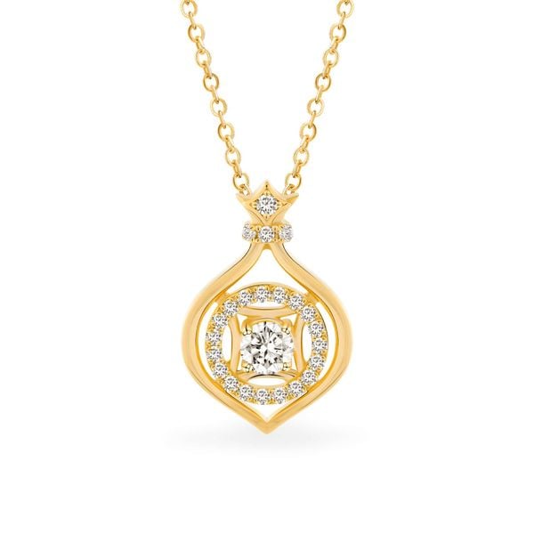 Mặt dây vàng vàng 14K gắn đá CZ DOJI AFPJ000516F1CZ1