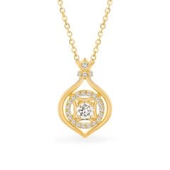 Mặt dây vàng vàng 14K gắn đá CZ DOJI AFPJ000516F1CZ1