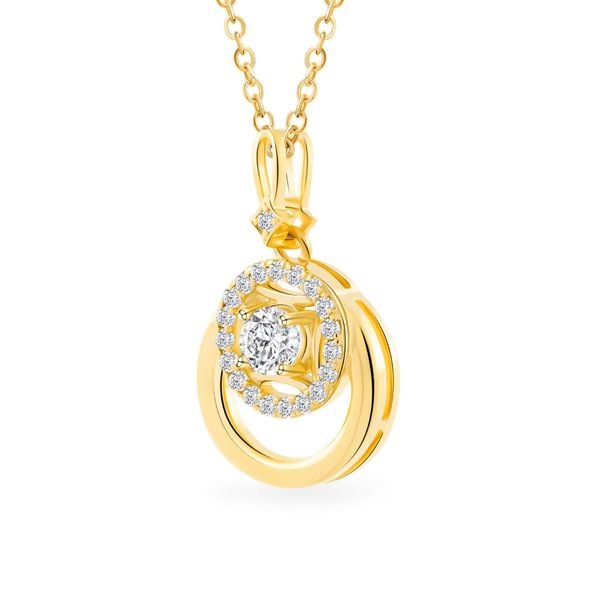 Mặt dây vàng vàng 14K gắn đá CZ DOJI AFPJ000517F1CZ1