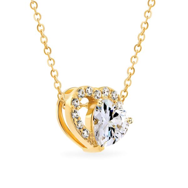 Mặt dây vàng vàng 14K gắn đá CZ DOJI AFPJ000525F1CZ1