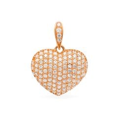 Mặt dây vàng hồng 14K gắn đá CZ DOJI AFPK000043F3CZ1