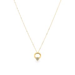 Mặt dây vàng vàng 14K gắn đá CZ DOJI AFPK000370F1CZ1