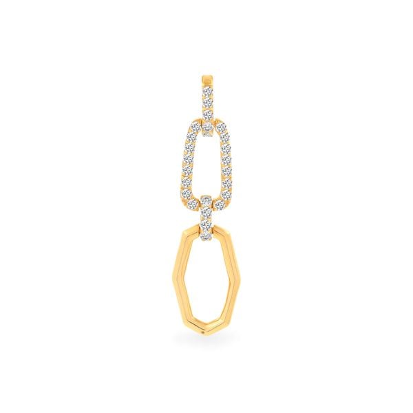 Mặt dây nữ vàng vàng 14K gắn đá CZ DOJI AFPK000383F1CZ1