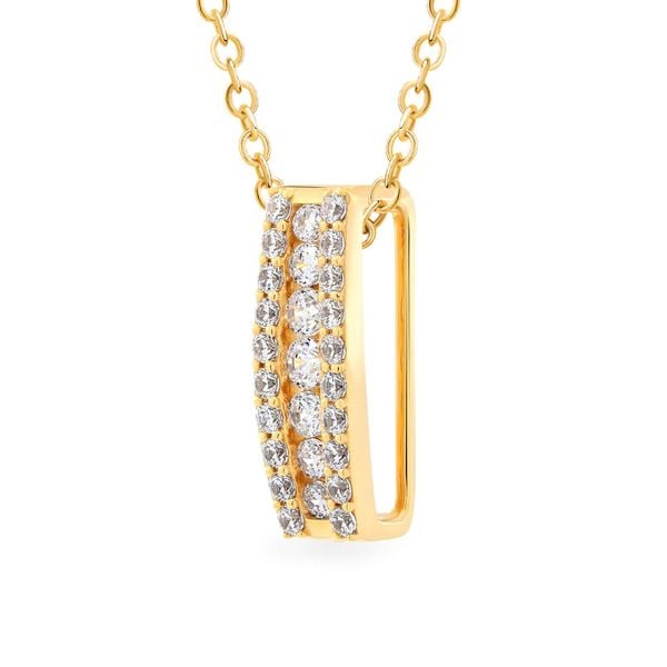 Mặt dây vàng vàng 14K gắn đá CZ DOJI AFPK000675F1CZ1