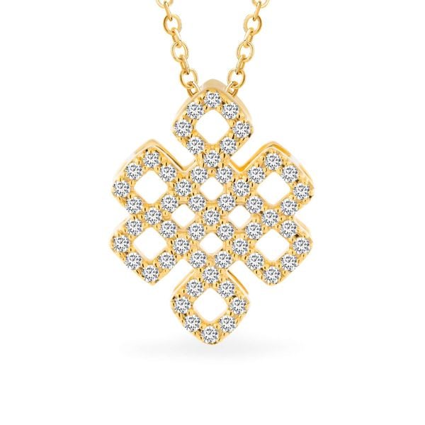 Mặt dây vàng vàng 14K gắn đá CZ DOJI AFPK000699F1CZ1