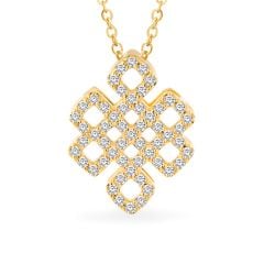 Mặt dây vàng vàng 14K gắn đá CZ DOJI AFPK000699F1CZ1