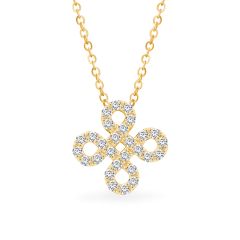 Mặt dây vàng vàng 14K gắn đá CZ DOJI AFPK000700F1CZ1