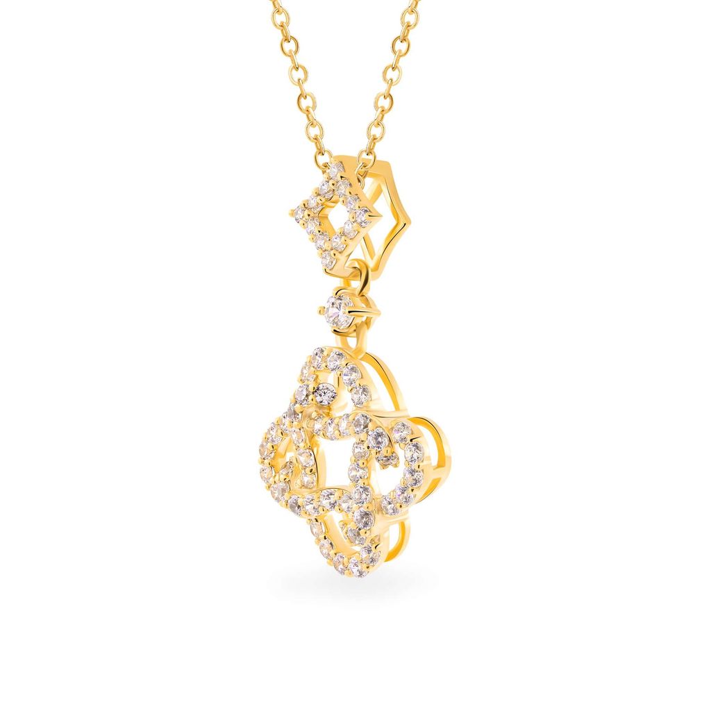 Mặt dây vàng vàng 14K gắn đá CZ DOJI AFPK000703F1CZ1 