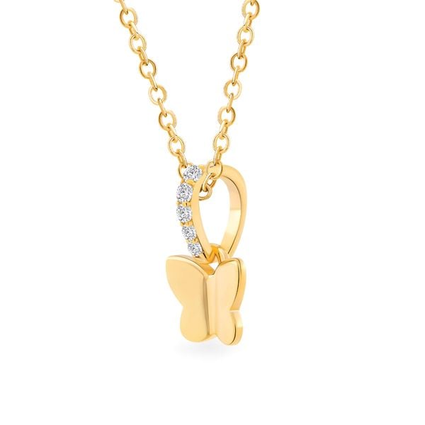 Mặt dây vàng vàng 14K gắn đá CZ DOJI AFPK000718F1CZ1